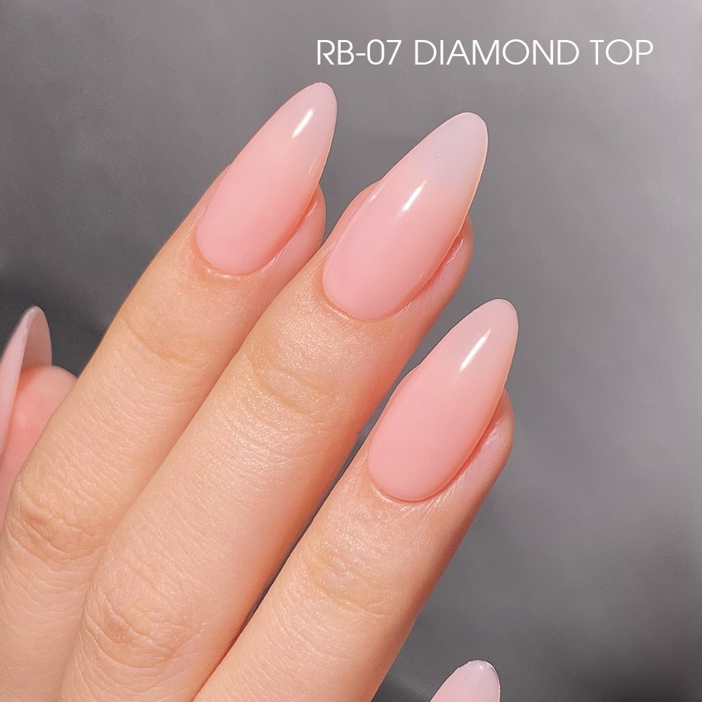 LDS Rubber Base Gel - RB - 07 (Ver 2) - GEL POLISH 0.5 OZ - Bouncy Blush Collection - DTK Nail Supply