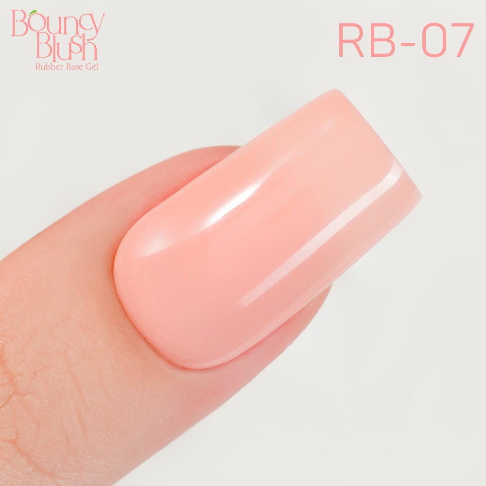 LDS Rubber Base Gel - RB - 07 (Ver 2) - GEL POLISH 0.5 OZ - Bouncy Blush Collection - DTK Nail Supply