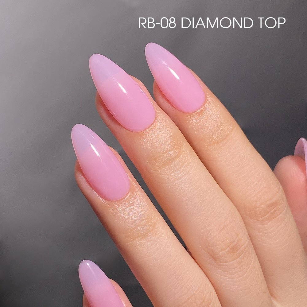 LDS Rubber Base Gel - RB - 08 - GEL POLISH 0.5 OZ - Bouncy Blush Collection - DTK Nail Supply