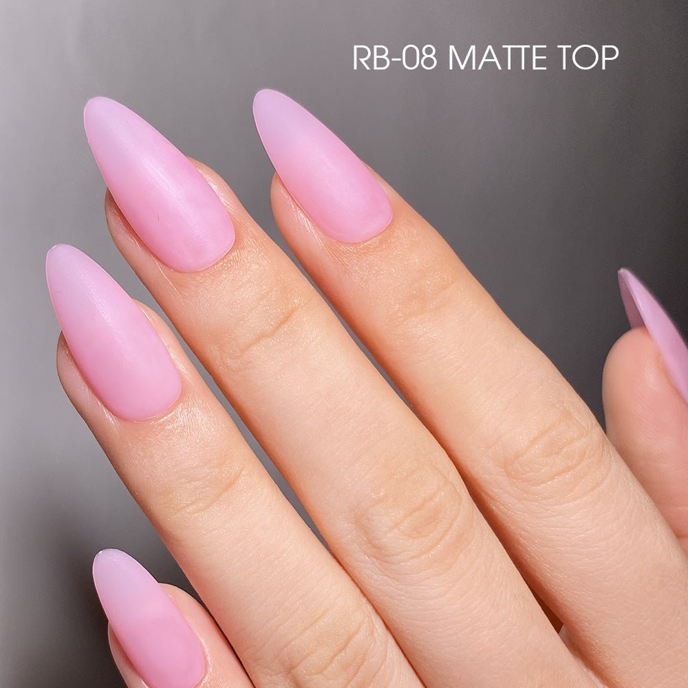 LDS Rubber Base Gel - RB - 08 (Ver 2) - GEL POLISH 0.5 OZ - Bouncy Blush Collection - DTK Nail Supply