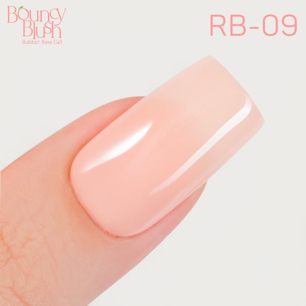LDS Rubber Base Gel - RB - 09 (Ver 2) - GEL POLISH 0.5 OZ - Bouncy Blush Collection - DTK Nail Supply