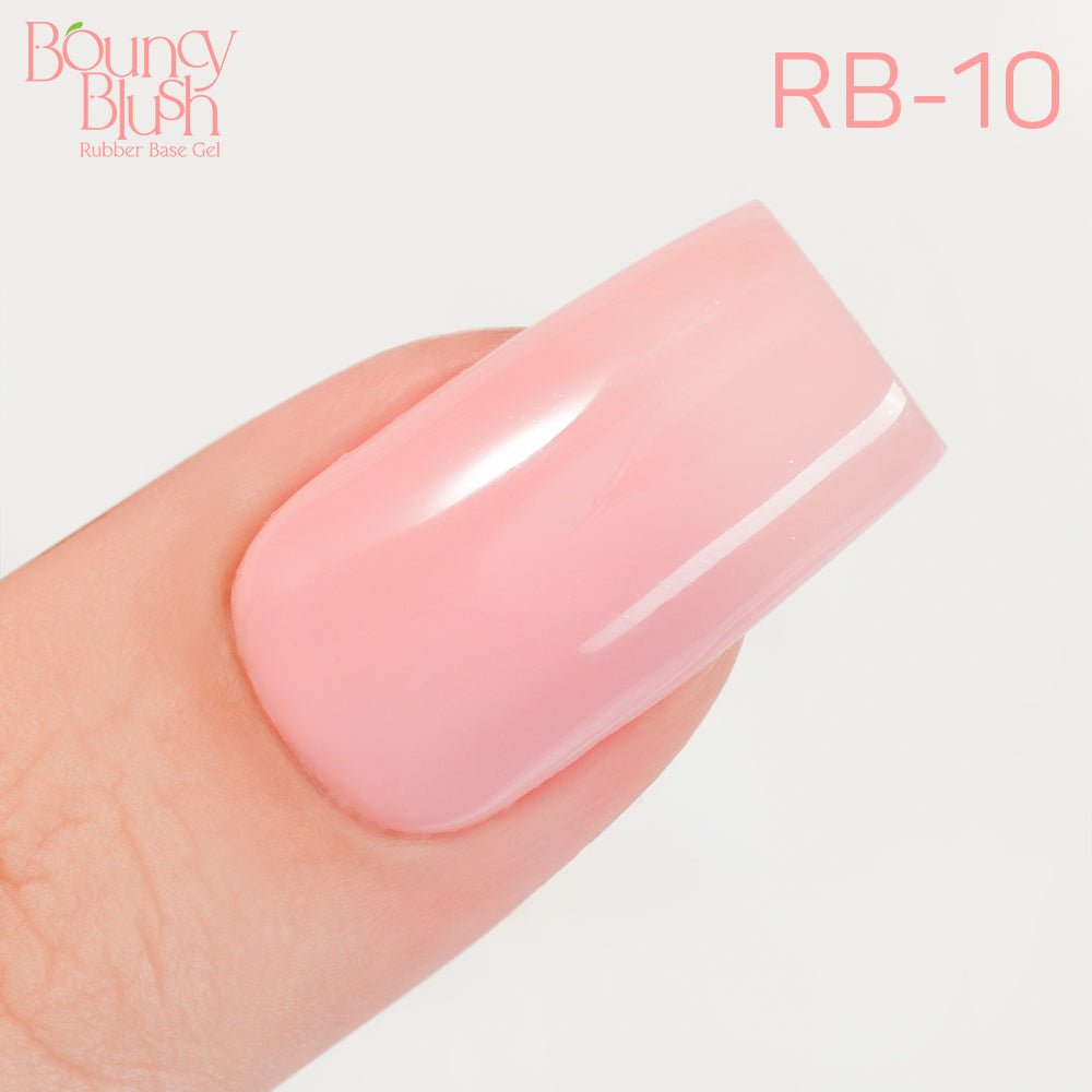 LDS Rubber Base Gel - RB - 10 - GEL POLISH 0.5 OZ - Bouncy Blush Collection - DTK Nail Supply