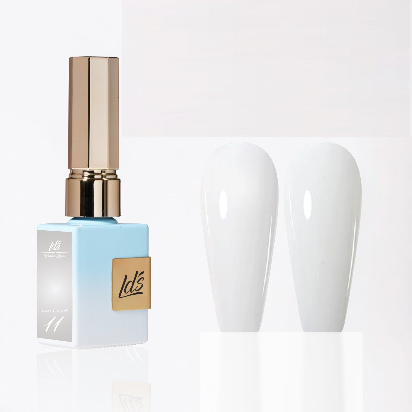 LDS Rubber Base Gel - RB - 11 - GEL POLISH 0.5 OZ - Bouncy Blush Collection - DTK Nail Supply