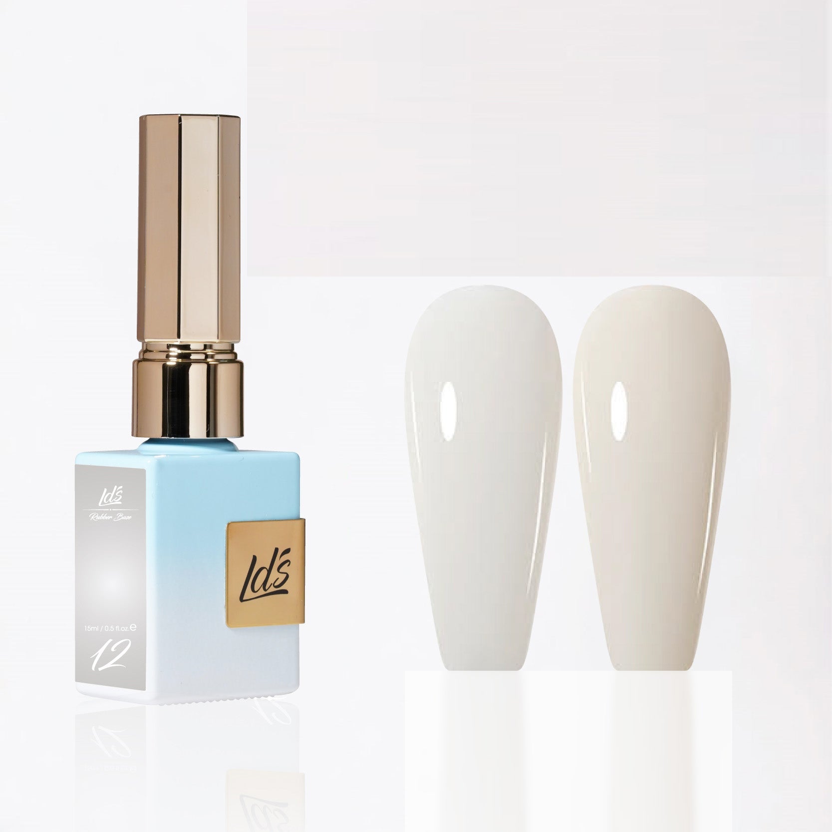 LDS Rubber Base Gel - RB - 12 - GEL POLISH 0.5 OZ - Bouncy Blush Collection - DTK Nail Supply