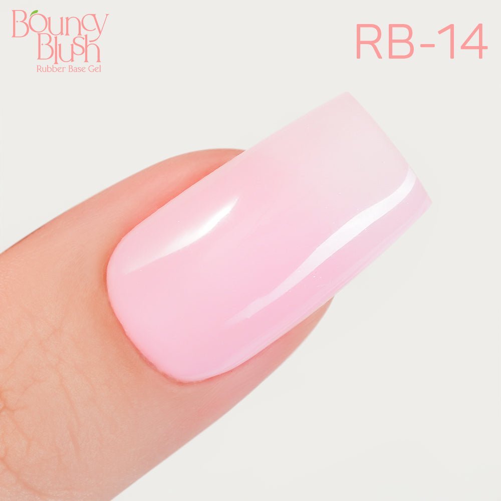 LDS Rubber Base Gel - RB - 14 (Ver 2) - GEL POLISH 0.5 OZ - Bouncy Blush Collection - DTK Nail Supply