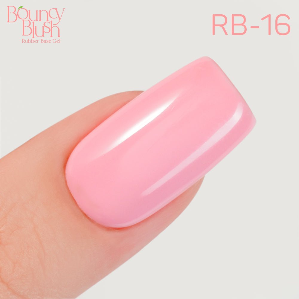 LDS Rubber Base Gel - RB - 16 - GEL POLISH 0.5 OZ - Bouncy Blush Collection - DTK Nail Supply
