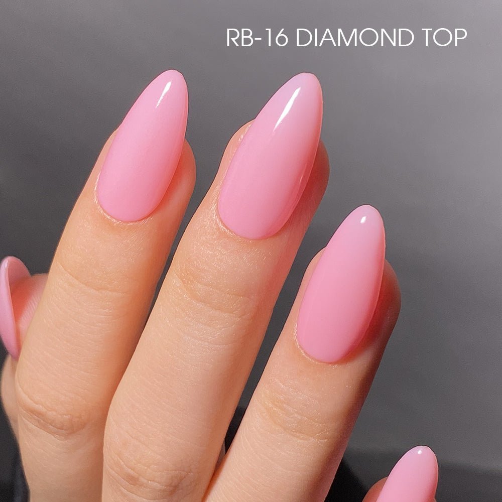 LDS Rubber Base Gel - RB - 16 (Ver 2) - GEL POLISH 0.5 OZ - Bouncy Blush Collection - DTK Nail Supply