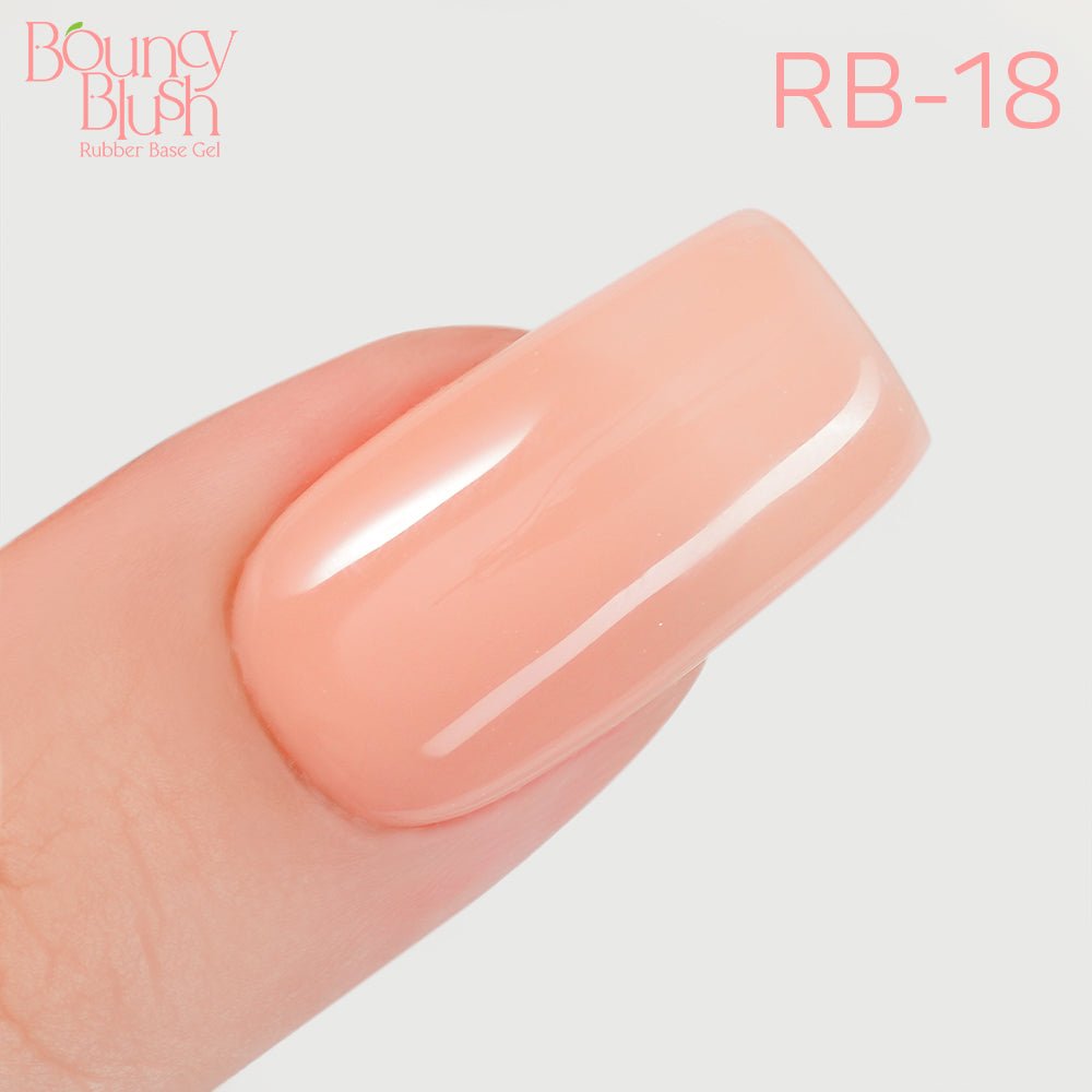 LDS Rubber Base Gel - RB - 18 - GEL POLISH 0.5 OZ - Bouncy Blush Collection - DTK Nail Supply