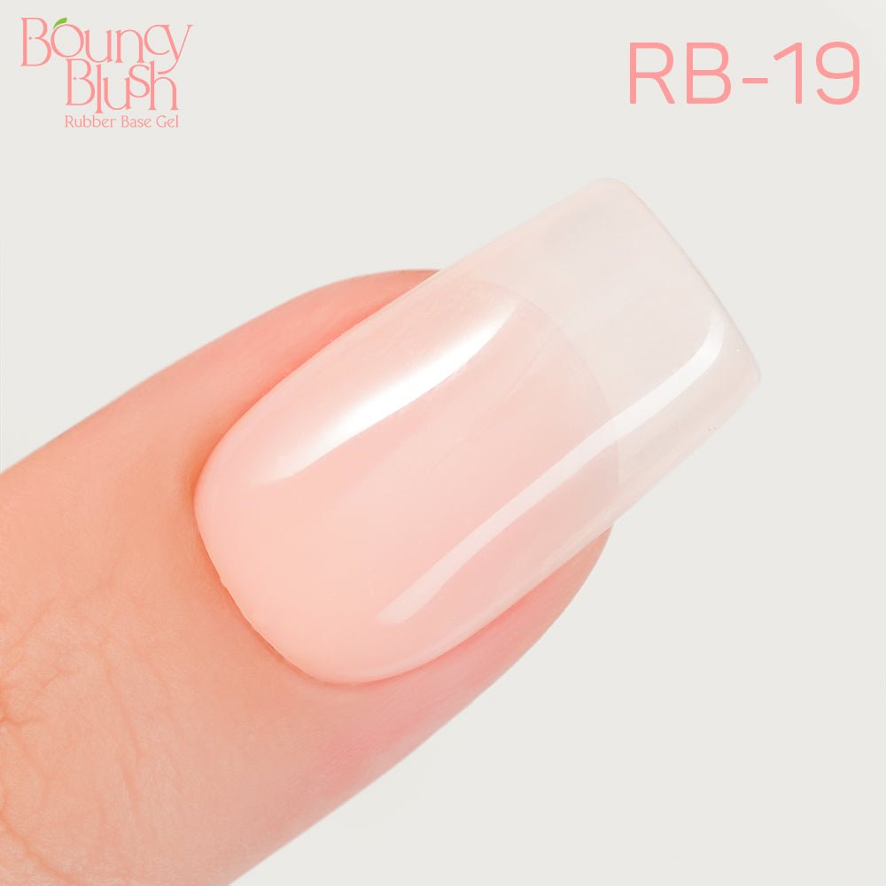 LDS Rubber Base Gel - RB - 19 - GEL POLISH 0.5 OZ - Bouncy Blush Collection - DTK Nail Supply
