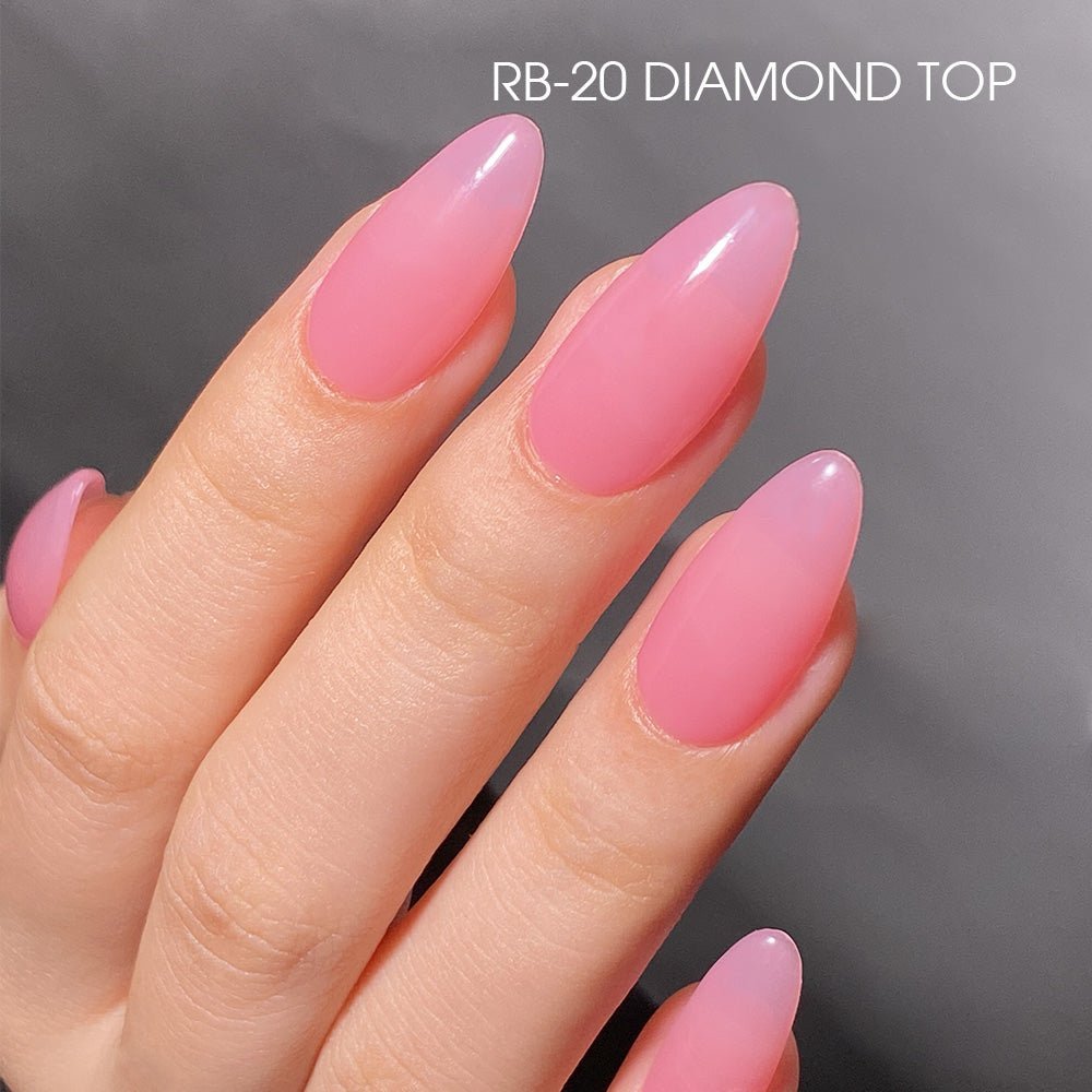 LDS Rubber Base Gel (Ver 2) - Set 30 Colors - GEL POLISH 0.5 OZ - Bouncy Blush Collection - DTK Nail Supply