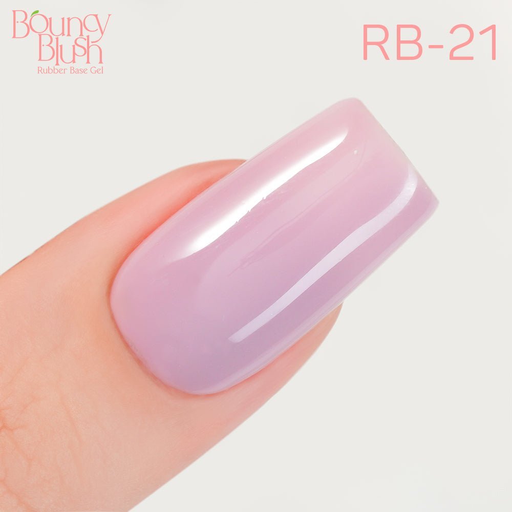 LDS Rubber Base Gel - RB - 21 (Ver 2) - GEL POLISH 0.5 OZ - Bouncy Blush Collection - DTK Nail Supply