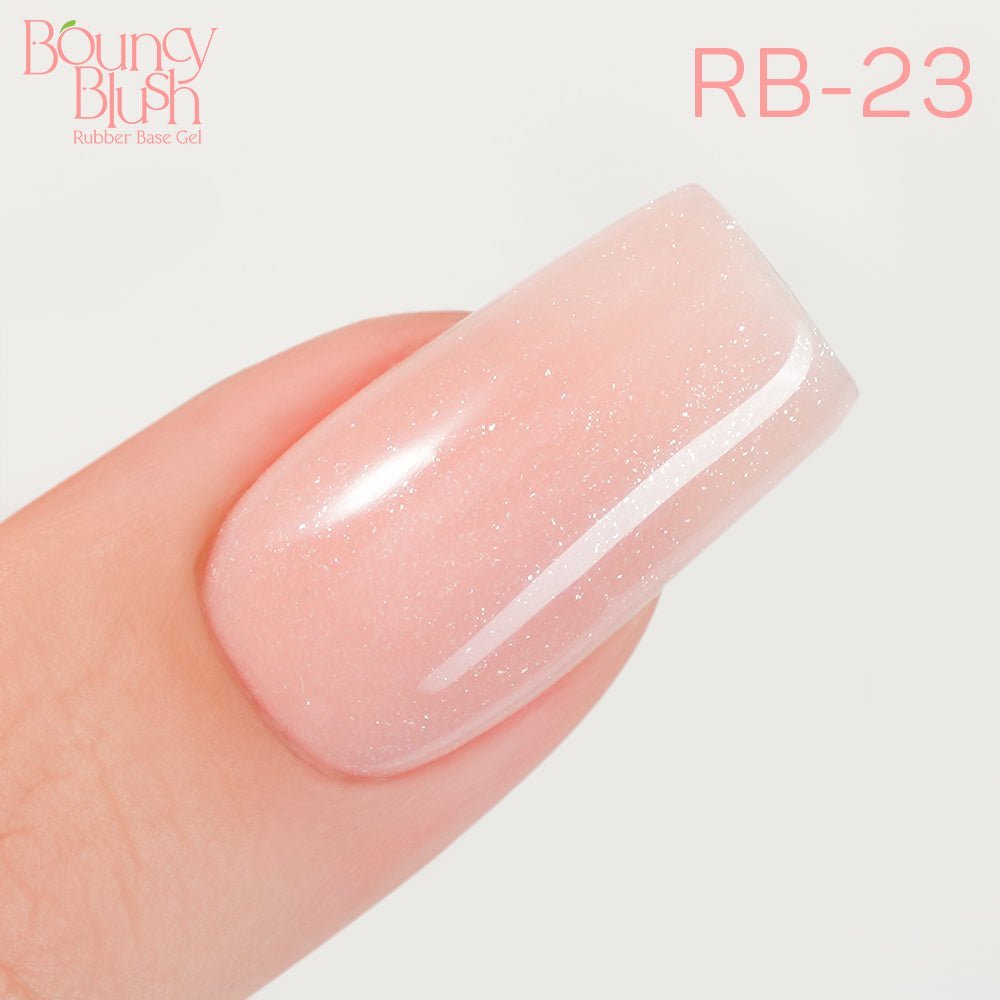 LDS Rubber Base Gel - RB - 23 (Ver 2) - GEL POLISH 0.5 OZ - Bouncy Blush Collection - DTK Nail Supply