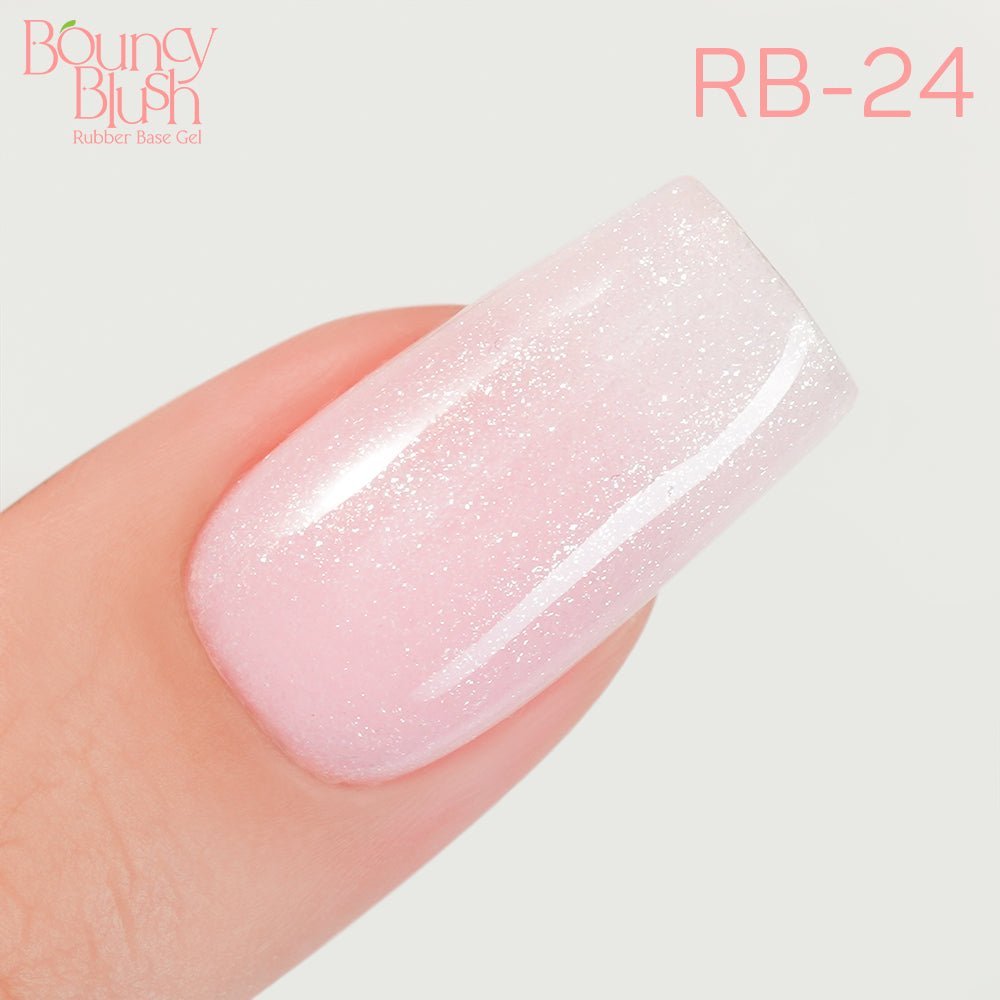 LDS Rubber Base Gel - RB - 24 (Ver 2) - GEL POLISH 0.5 OZ - Bouncy Blush Collection - DTK Nail Supply