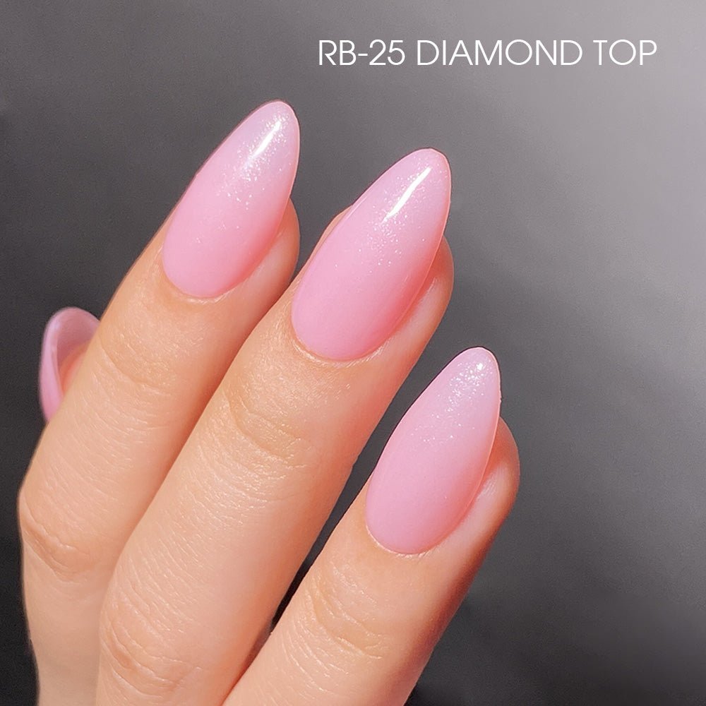 LDS Rubber Base Gel (Ver 2) - Set 30 Colors - GEL POLISH 0.5 OZ - Bouncy Blush Collection - DTK Nail Supply