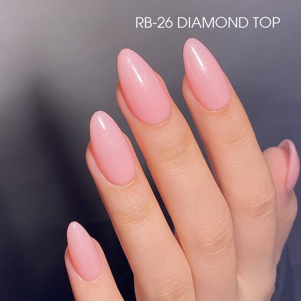 LDS Rubber Base Gel - RB - 26 (Ver 2) - GEL POLISH 0.5 OZ - Bouncy Blush Collection - DTK Nail Supply