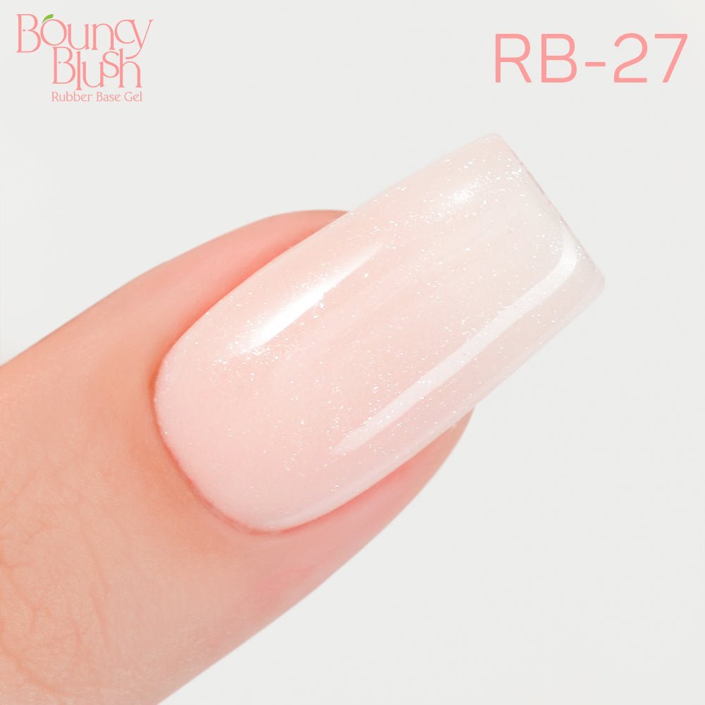 LDS Rubber Base Gel - RB - 27 (Ver 2) - GEL POLISH 0.5 OZ - Bouncy Blush Collection - DTK Nail Supply