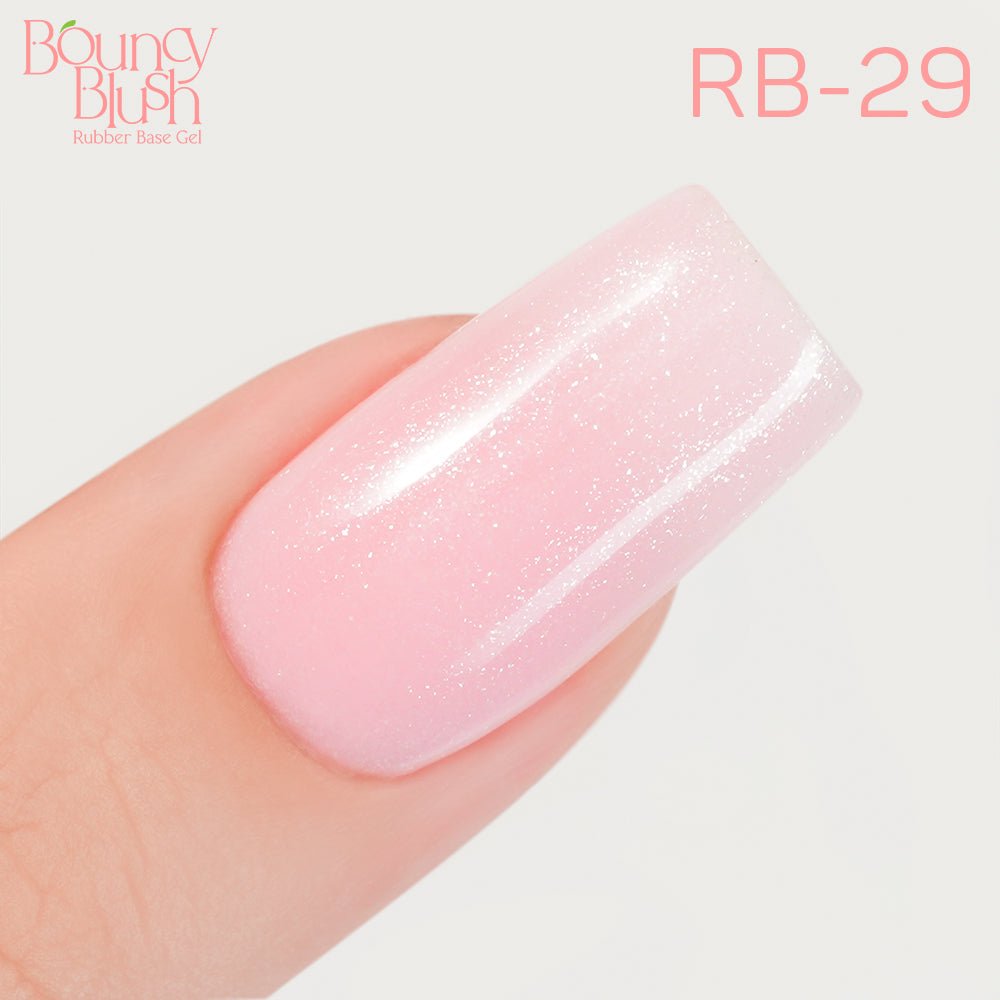 LDS Rubber Base Gel - RB - 29 - GEL POLISH 0.5 OZ - Bouncy Blush Collection - DTK Nail Supply