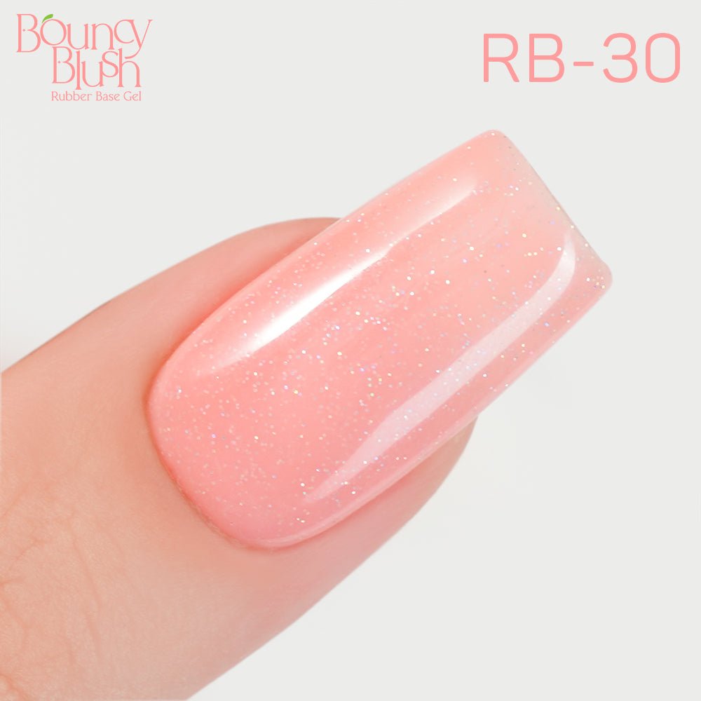 LDS Rubber Base Gel - RB - 30 - GEL POLISH 0.5 OZ - Bouncy Blush Collection - DTK Nail Supply