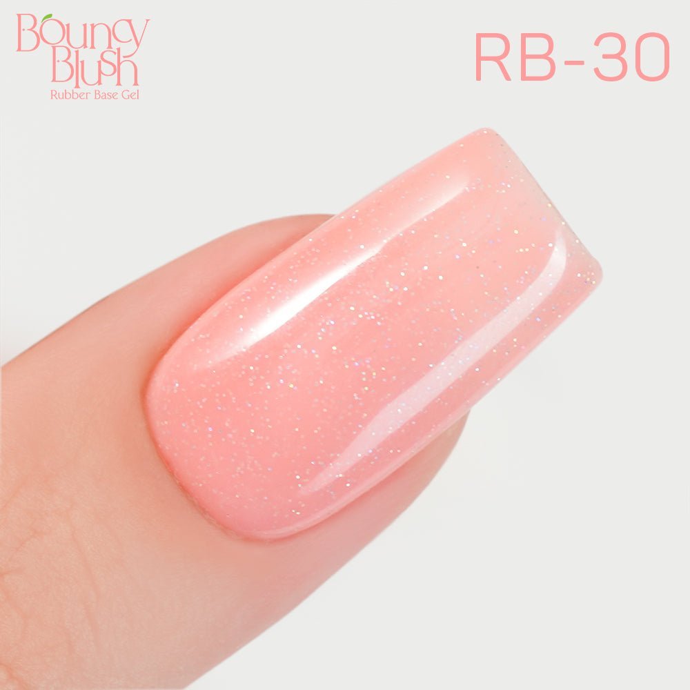 LDS Rubber Base Gel - RB - 30 (Ver 2) - GEL POLISH 0.5 OZ - Bouncy Blush Collection - DTK Nail Supply