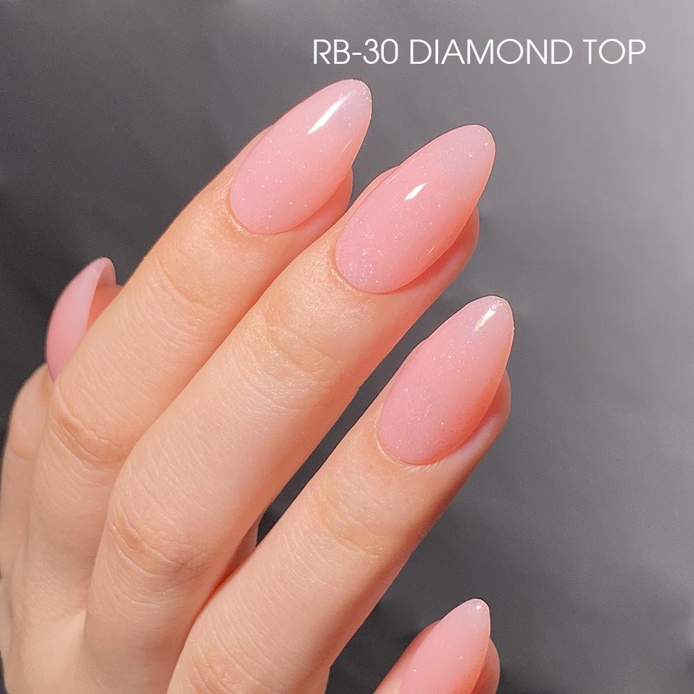 LDS Rubber Base Gel (Ver 2) - Set 30 Colors - GEL POLISH 0.5 OZ - Bouncy Blush Collection - DTK Nail Supply