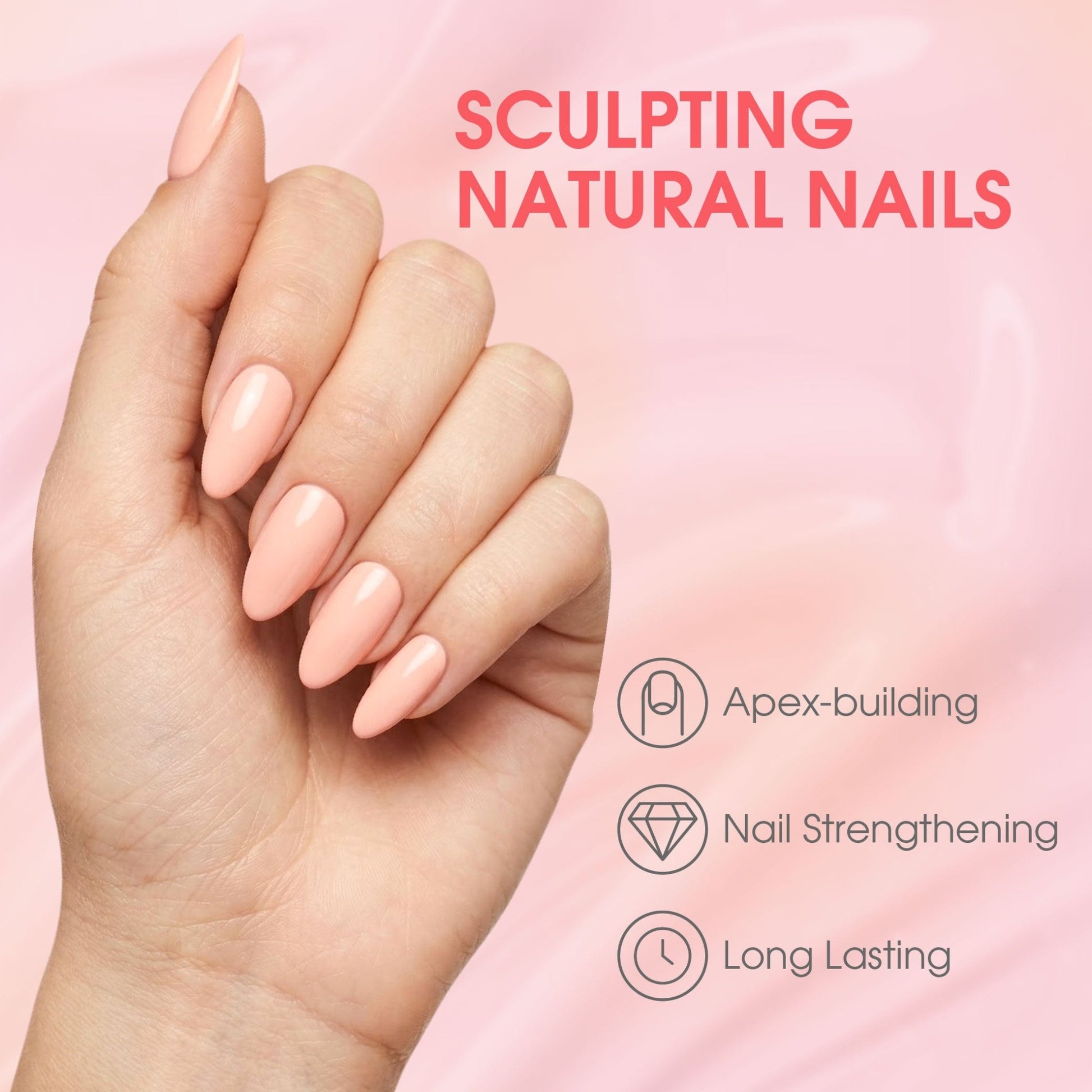 LDS Rubber Base Gel (Ver 2) - Set 30 Colors - GEL POLISH 0.5 OZ - Bouncy Blush Collection - DTK Nail Supply