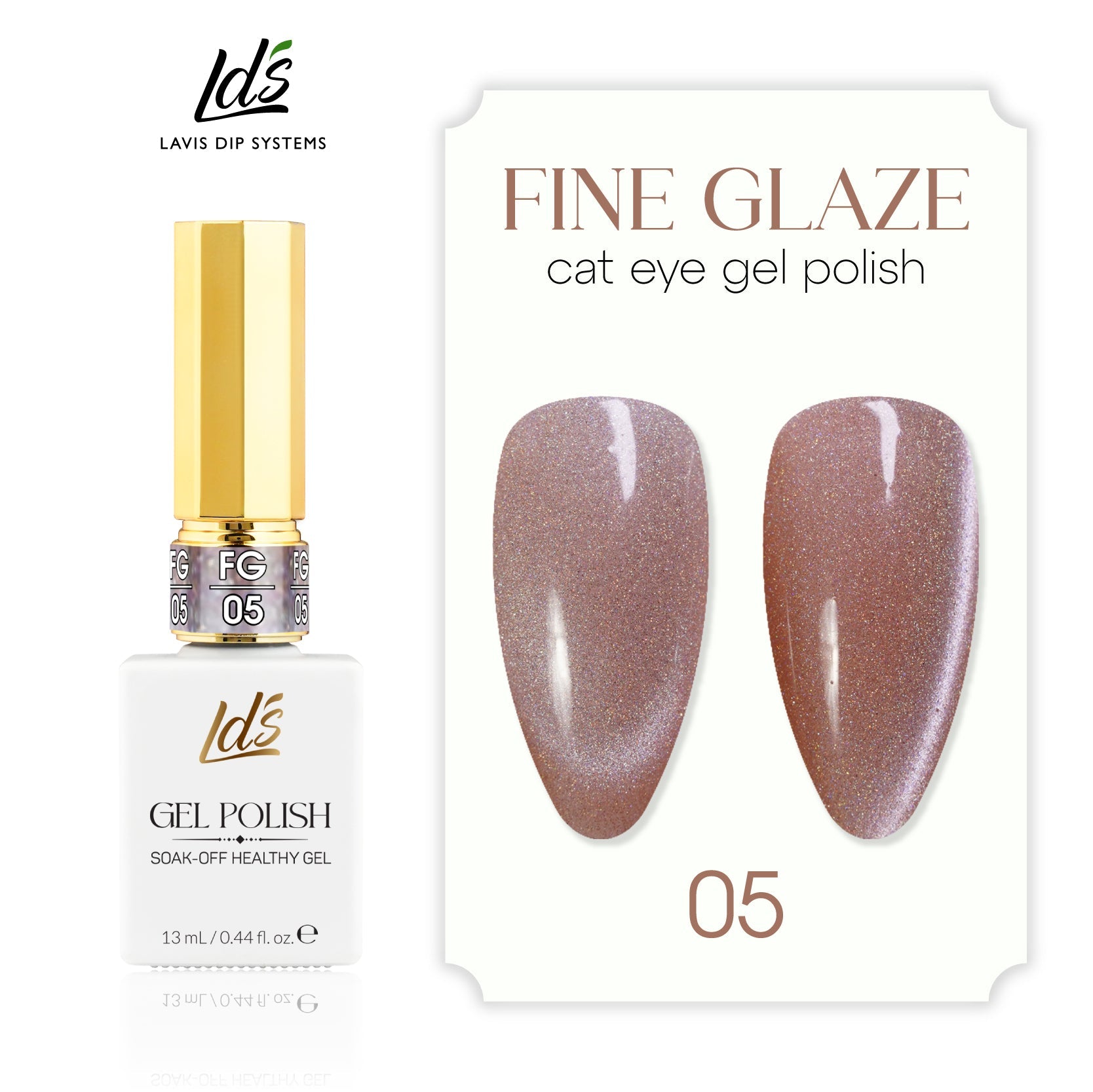 LDS Set 12 Color - Fine Glaze Cat Eye Gel Collection - DTK Nail Supply