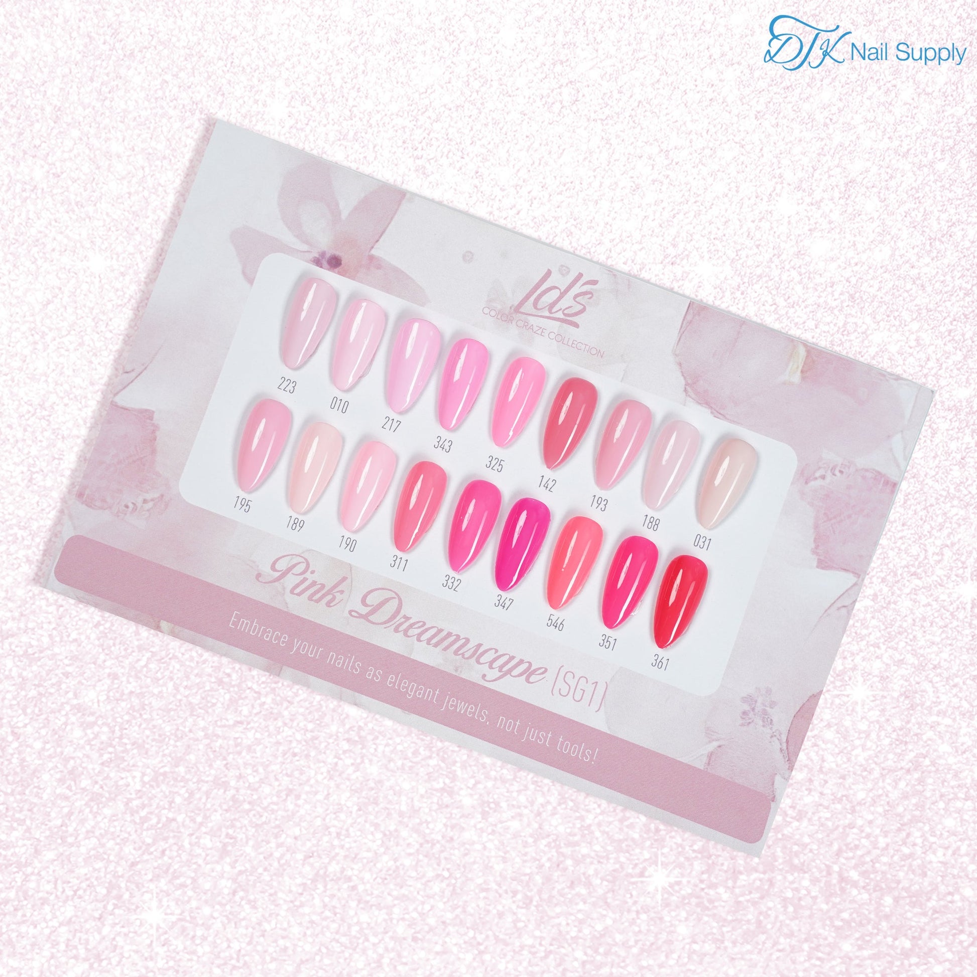 LDS Set 18 Colors - SG1 Pink Dreamscape Collection - 0.5oz - DTK Nail Supply