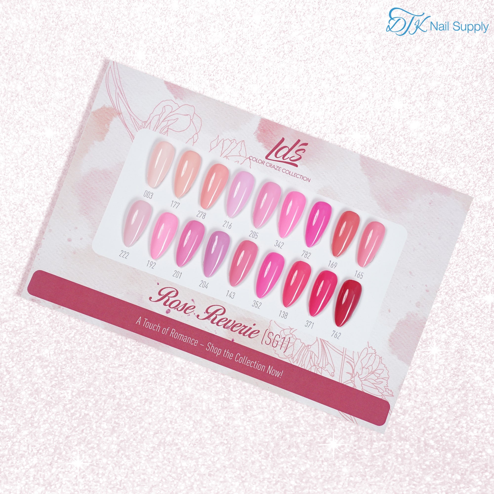 LDS Set 18 Colors - SG1 Rose Reverie Collection - 0.5oz - DTK Nail Supply