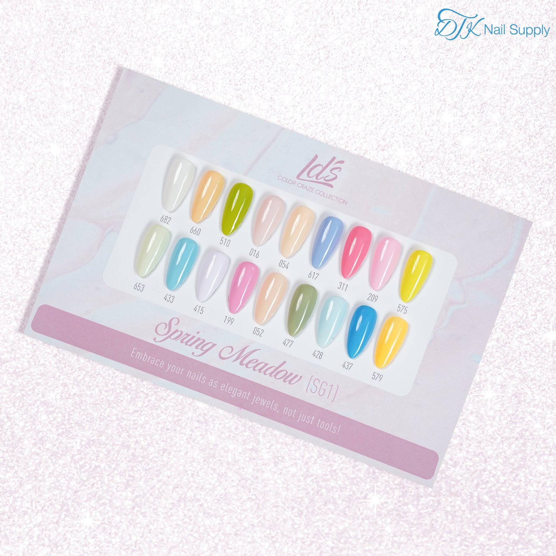 LDS Set 18 Colors - SG1 Spring Meadow Collection - 0.5oz - DTK Nail Supply