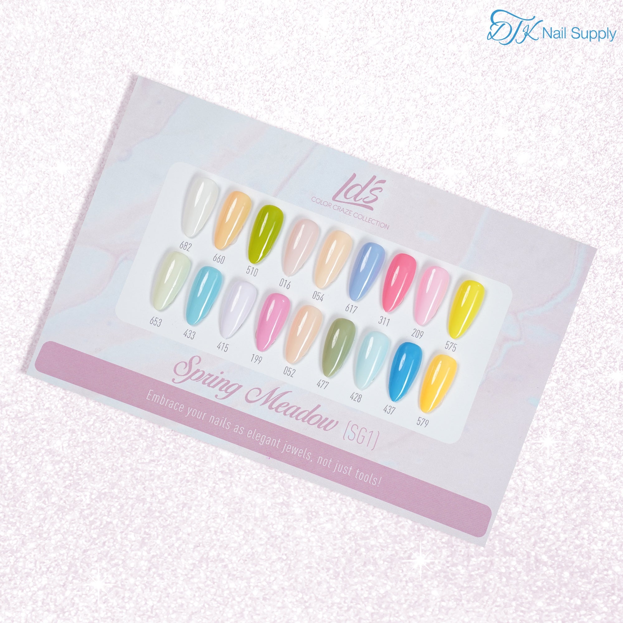LDS Set 18 Colors - SG1 Spring Meadow Collection - 0.5oz - DTK Nail Supply