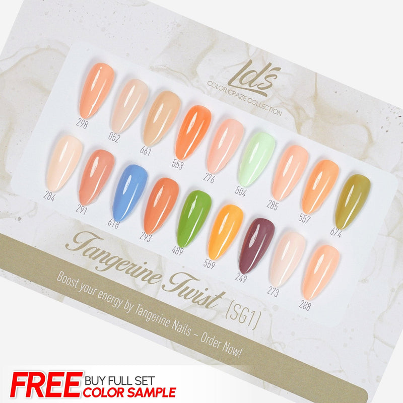 LDS Set 18 Colors - SG1 Tangerine Twist Collection - 0.5oz - DTK Nail Supply