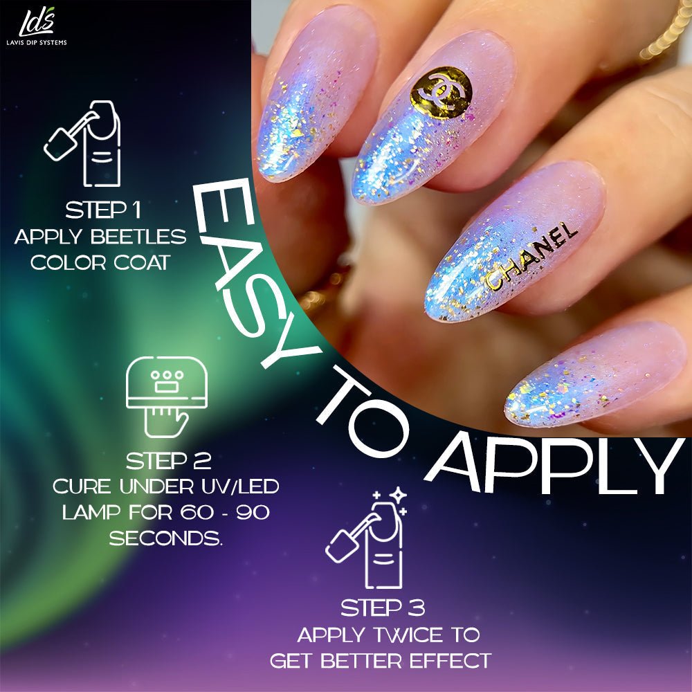 LDS Set Aurora Top Coat (12 colors) - DTK Nail Supply