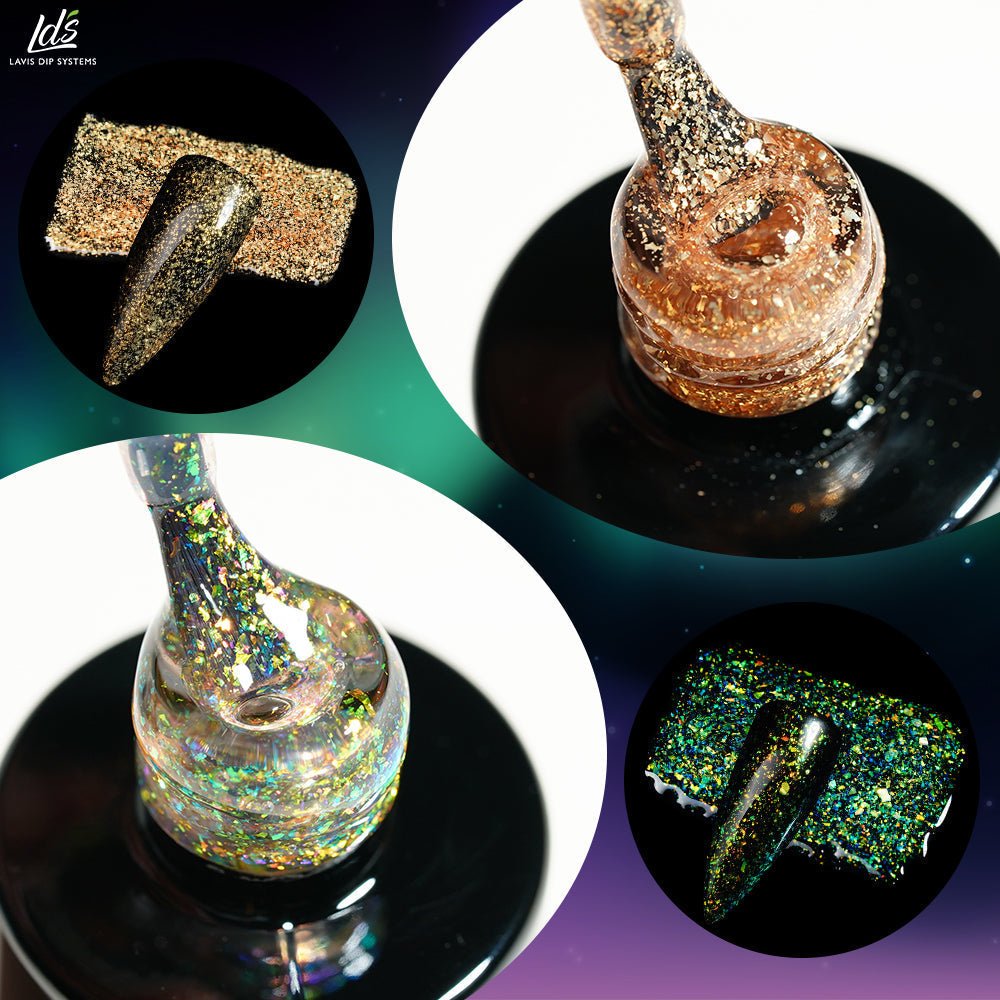 LDS Set Aurora Top Coat (12 colors) - DTK Nail Supply