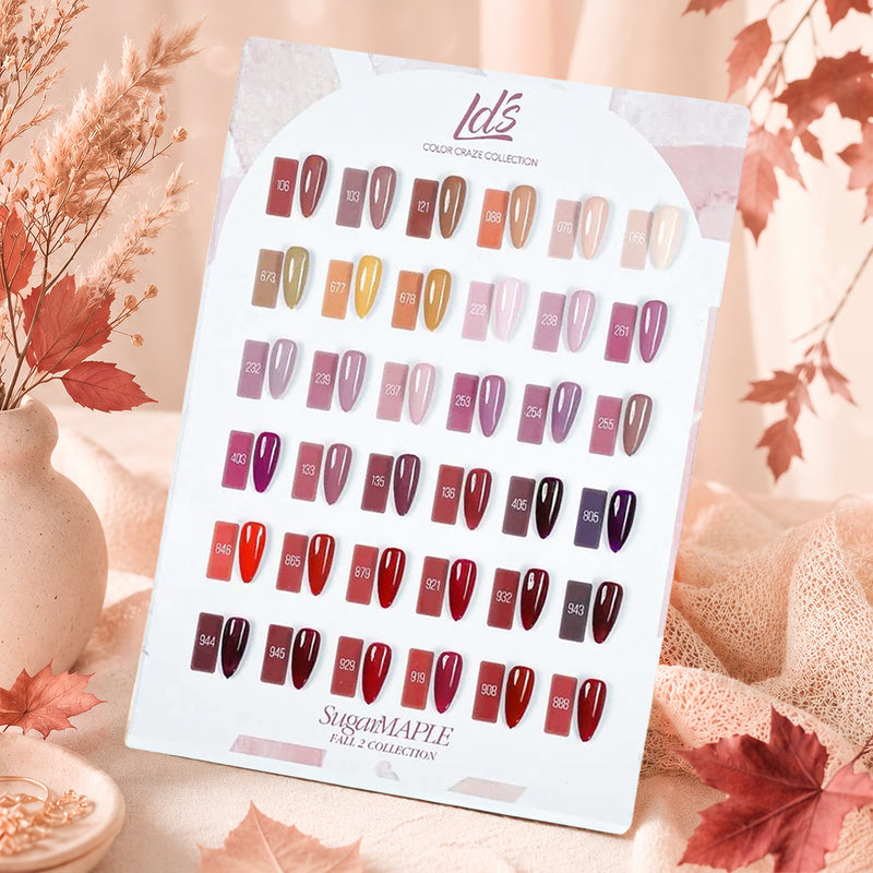 LDS Set of 36 Gel Polish (0.5oz) - Fall 2 - Sugar Maple Collection