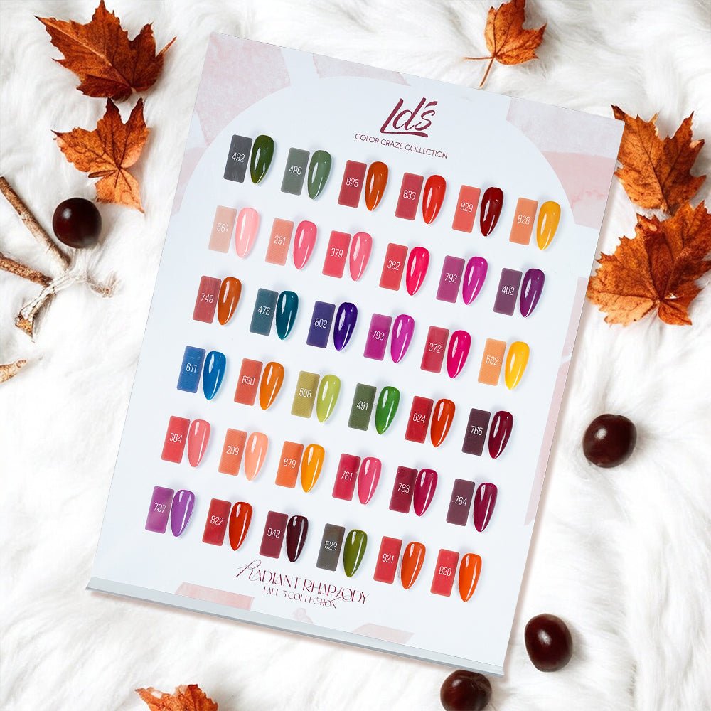 LDS Set of 36 Gel Polish (0.5oz) - Fall 3 - Radiant Rhapsody Collection - DTK Nail Supply