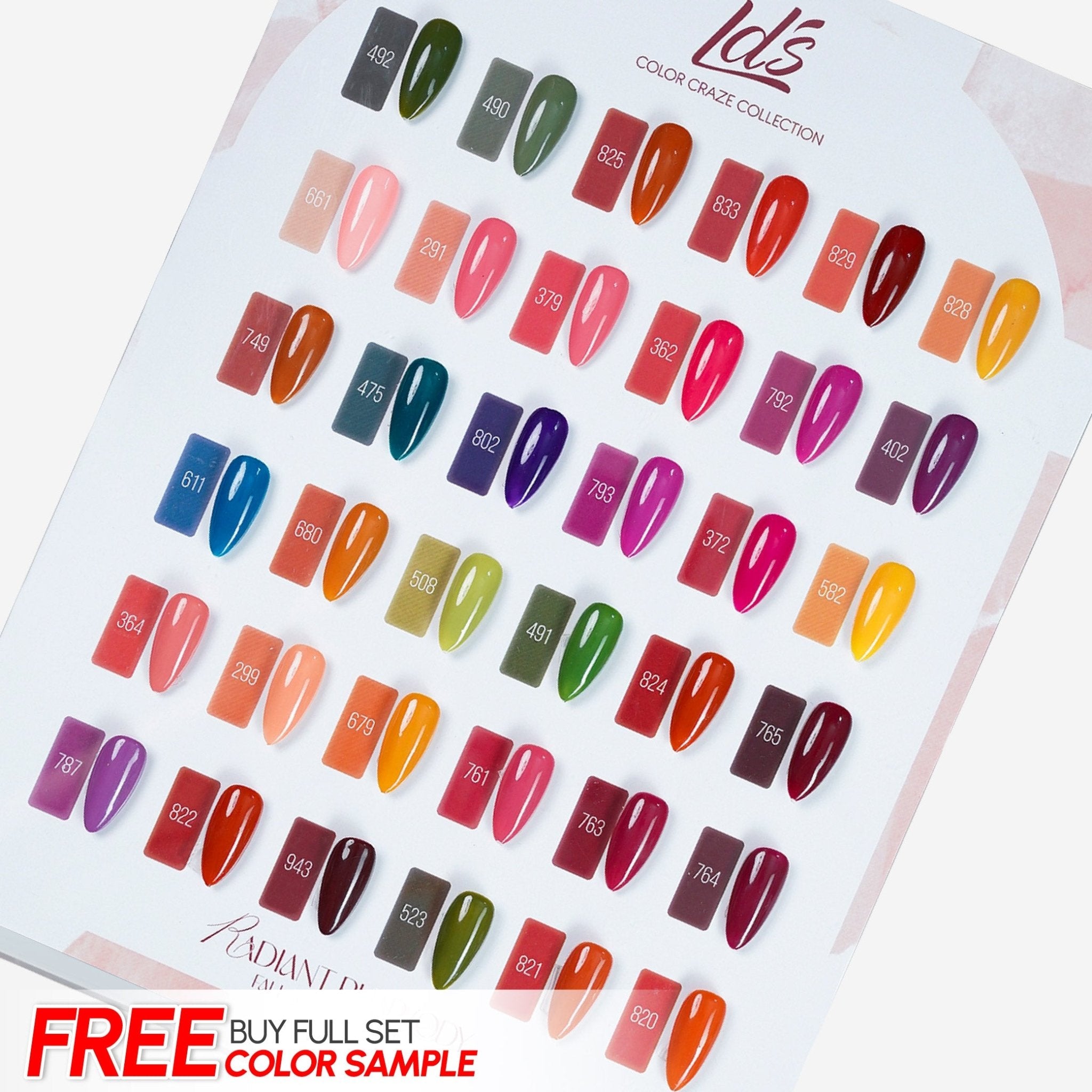 LDS Set of 36 Gel Polish (0.5oz) - Fall 3 - Radiant Rhapsody Collection - DTK Nail Supply