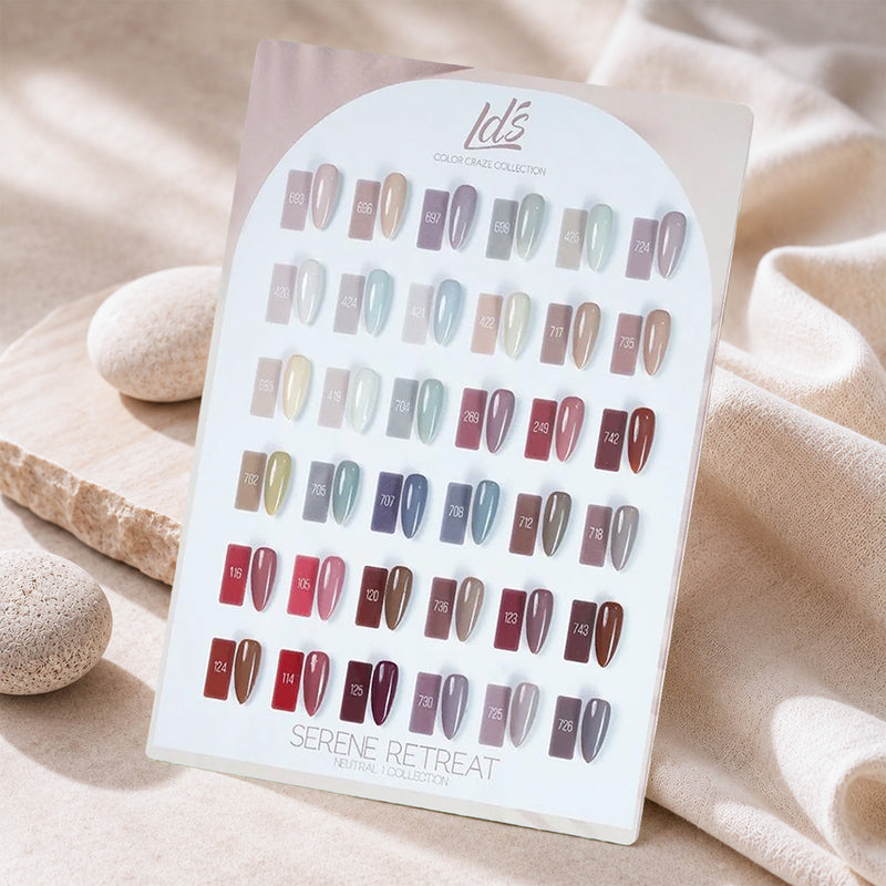 LDS Set of 36 Gel Polish (0.5oz) - Neutral 1 - Serene Retreat Collection
