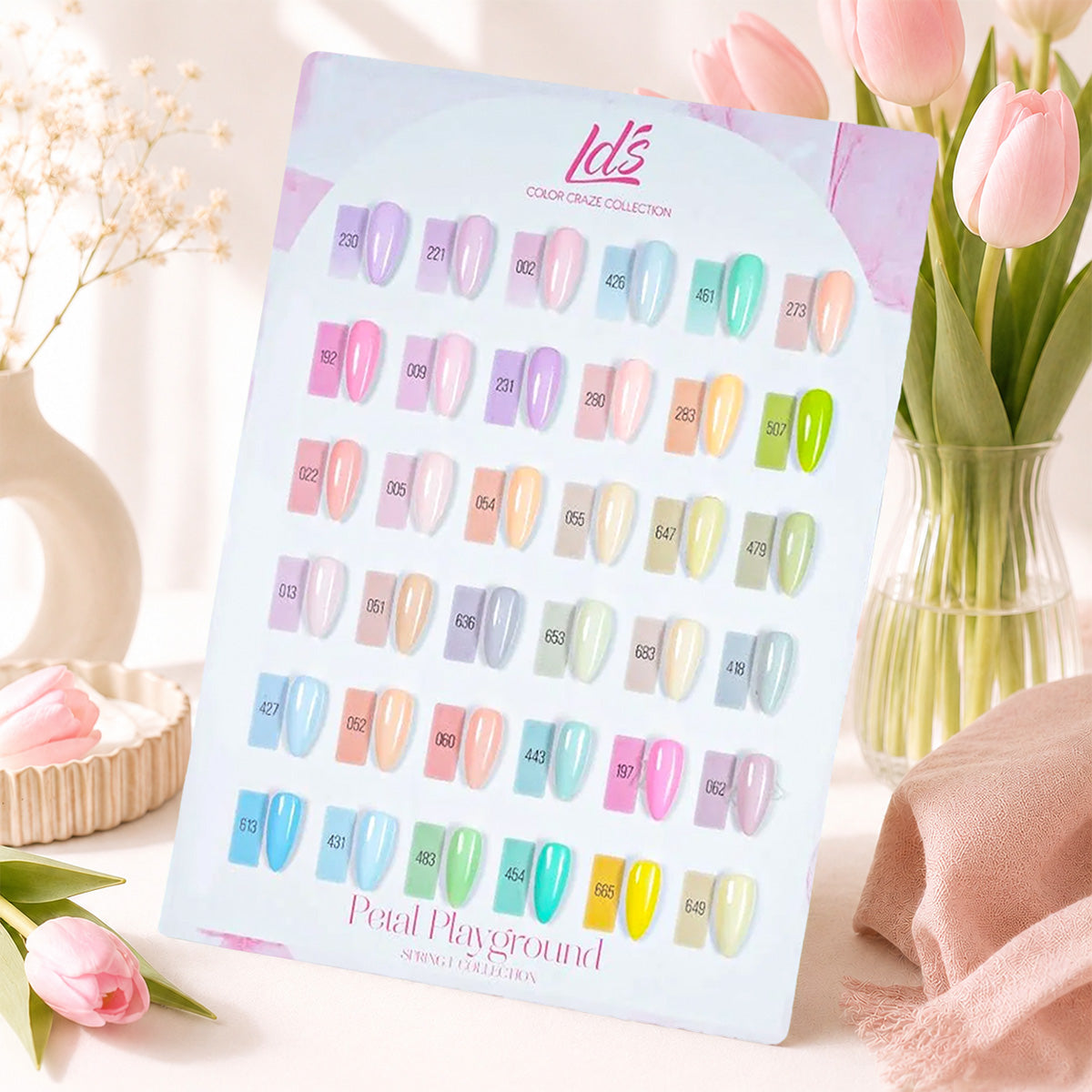 LDS Set of 36 Gel Polish (0.5oz) - Spring 1 - Petal Playground Collection