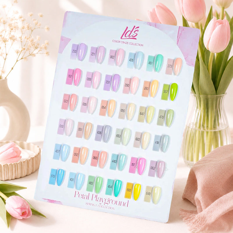 LDS Set of 36 Gel Polish (0.5oz) - Spring 1 - Petal Playground Collection