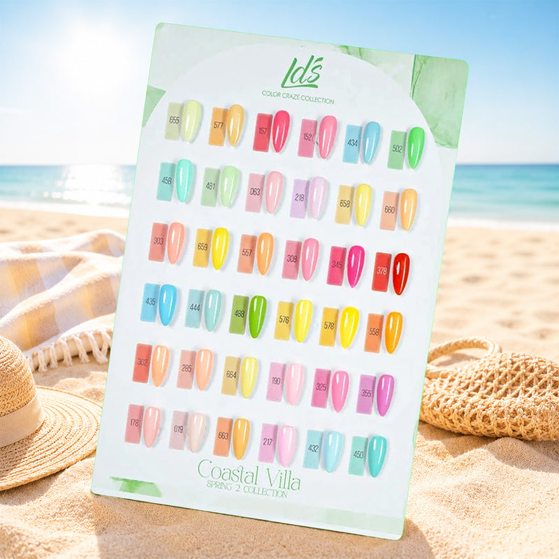 LDS Set of 36 Gel Polish (0.5oz) - Spring 2 - Coastal Villa Collection