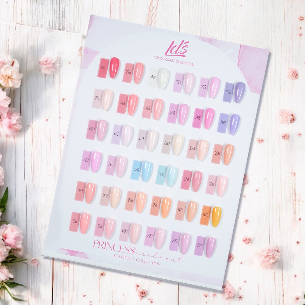 LDS Set of 36 Gel Polish (0.5oz) - Spring 4 - Princess Treatment Collection - DTK Nail Supply