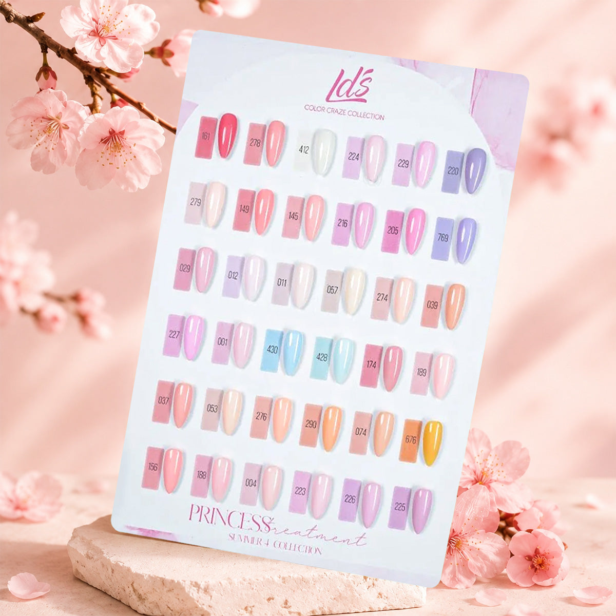 LDS Set of 36 Gel Polish (0.5oz) - Spring 4 - Princess Treatment Collection