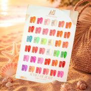 LDS Set of 36 Gel Polish (0.5oz) - Summer 3 - Sunset On The Beach Collection - DTK Nail Supply
