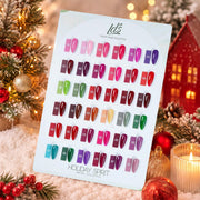 LDS Set of 36 Gel Polish (0.5oz) - Winter 1 - Holiday Spirit Collection - DTK Nail Supply