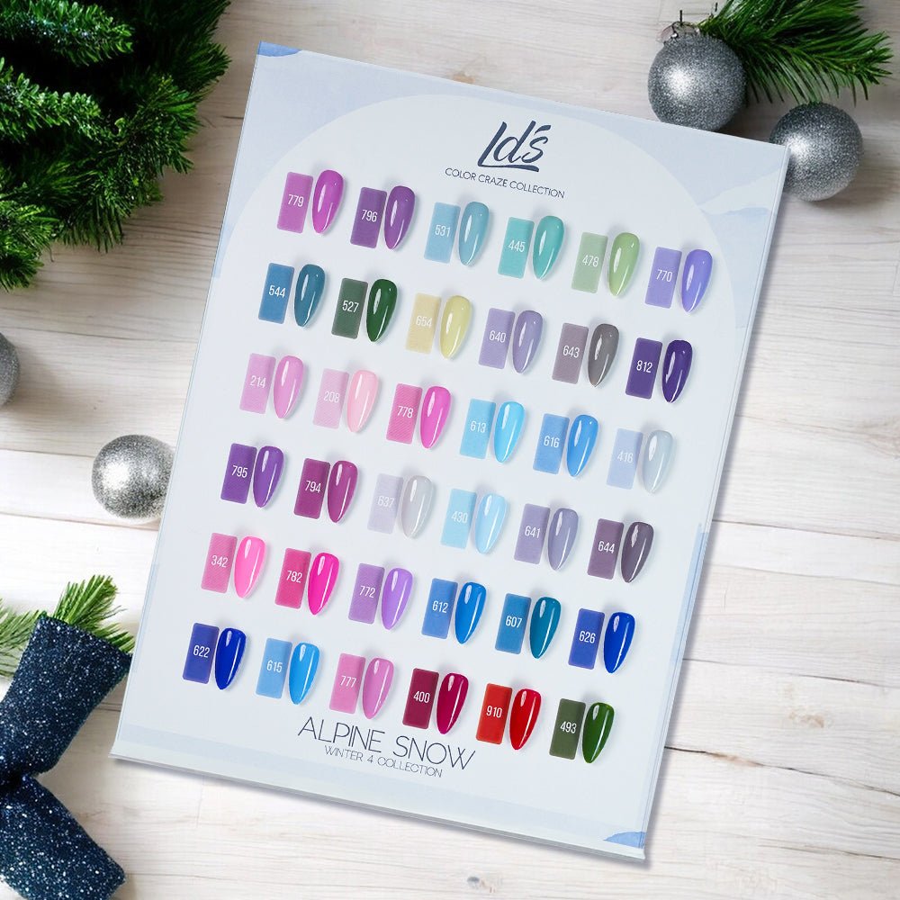 LDS Set of 36 Gel Polish (0.5oz) - Winter 4 - Alpine Haven Collection - DTK Nail Supply