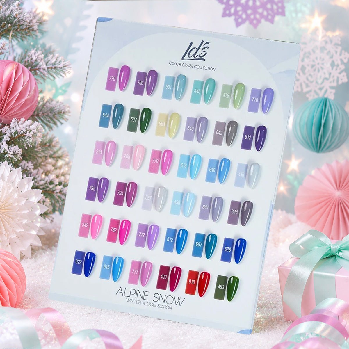 LDS Set of 36 Gel Polish (0.5oz) - Winter 4 - Alpine Haven Collection - DTK Nail Supply