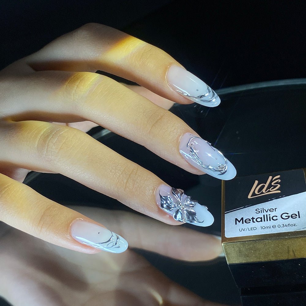 LDS Silver Metallic Gel - DTK Nail Supply