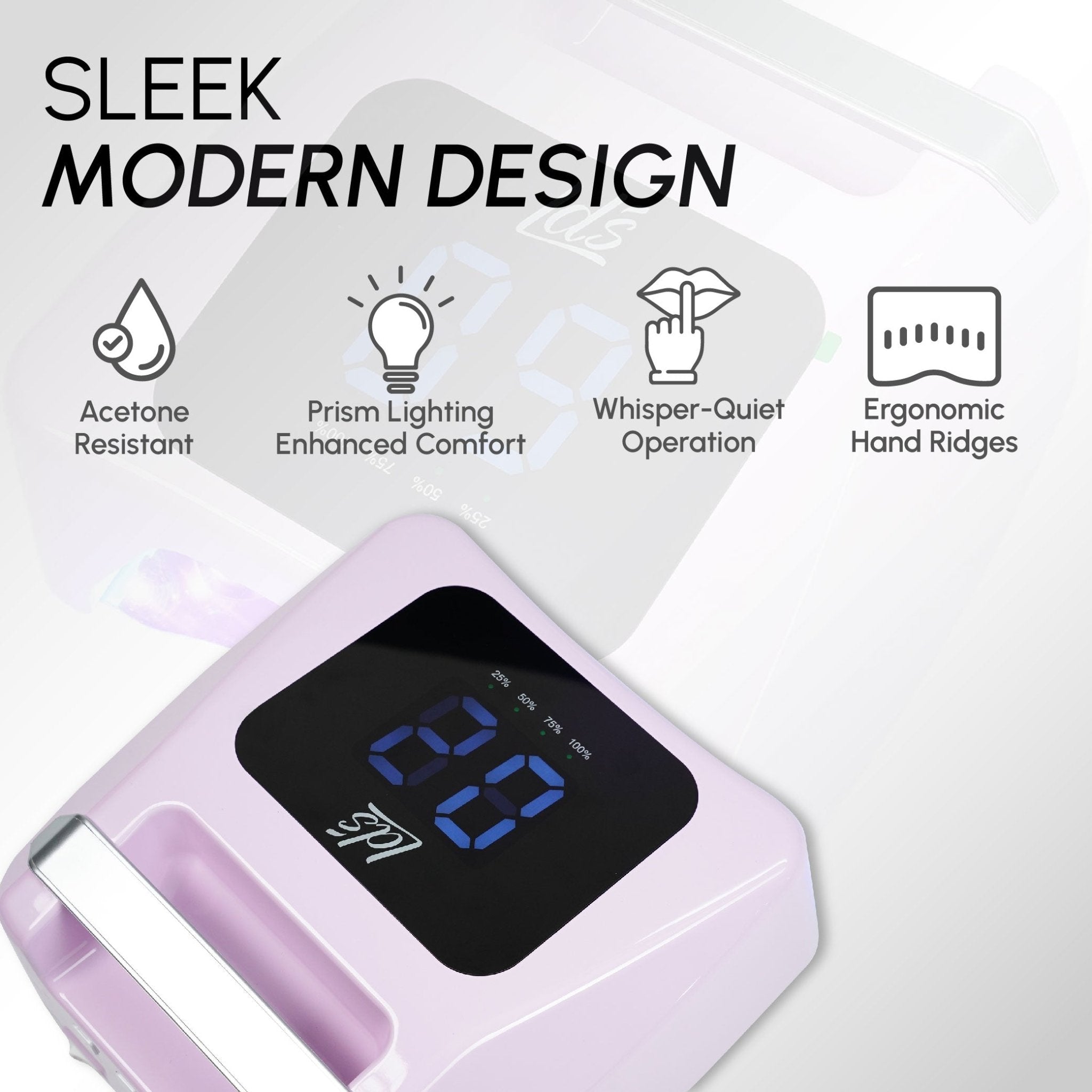 LDS UV/LED Nail Lamp - Black - DTK Nail Supply