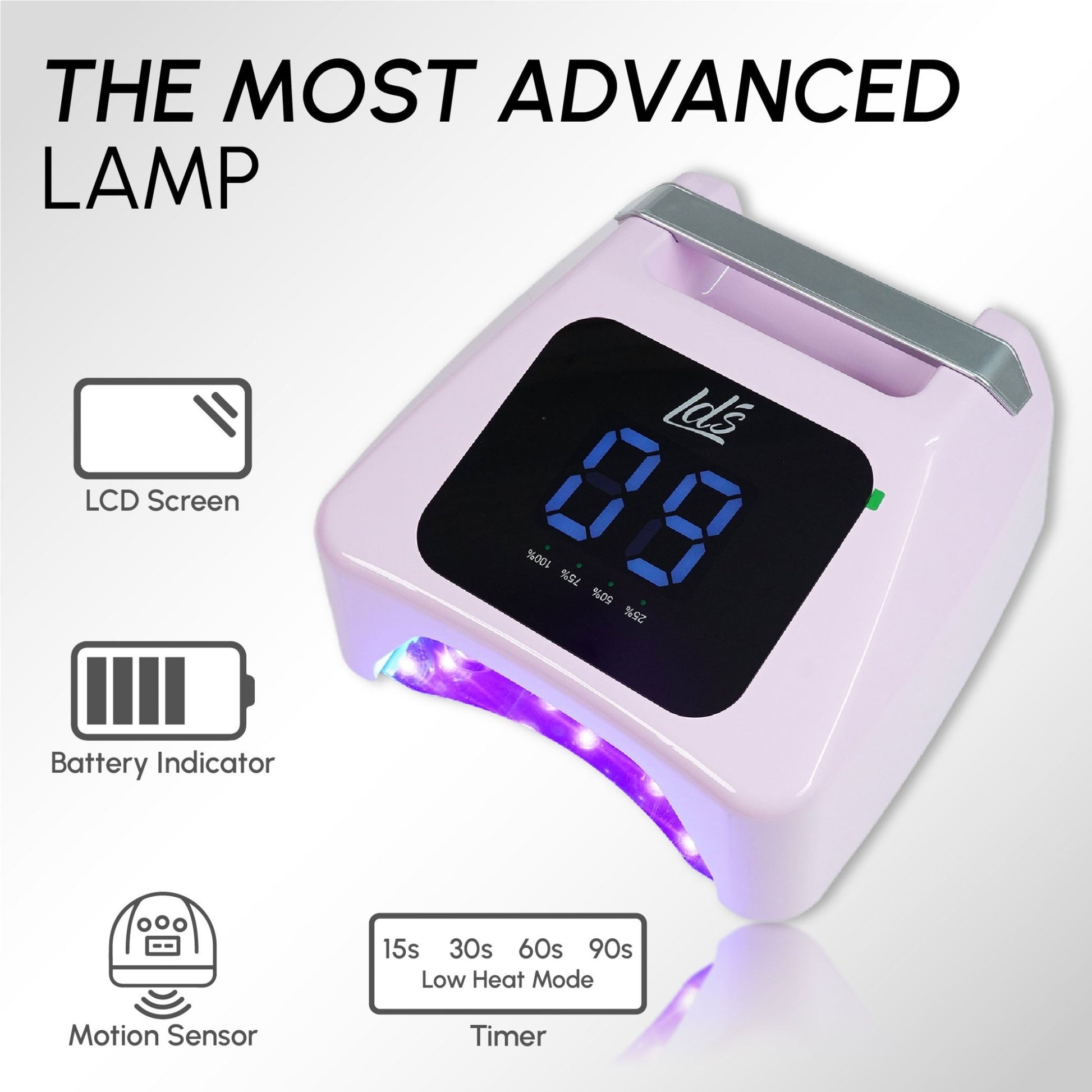 LDS UV/LED Nail Lamp - Silver - DTK Nail Supply