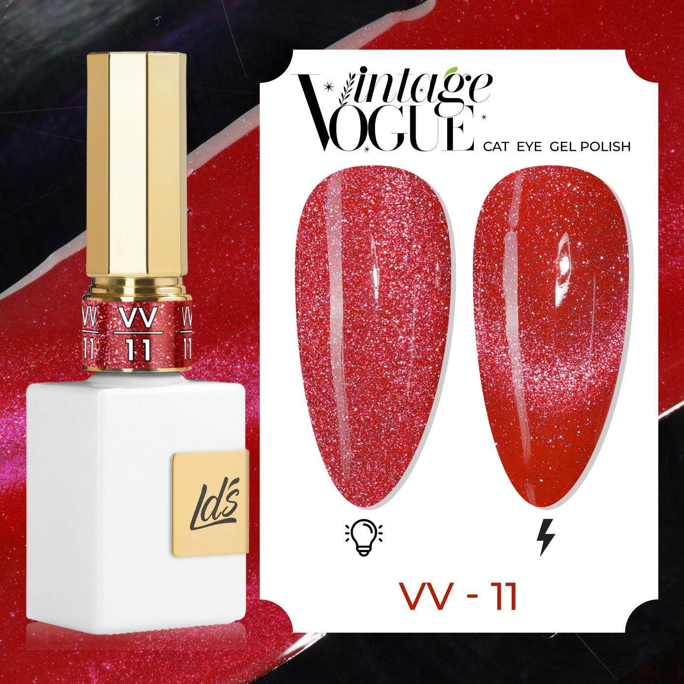 LDS VV CE - 11 - Vintage Vogue Cat Eye Gel Polish Collection - DTK Nail Supply